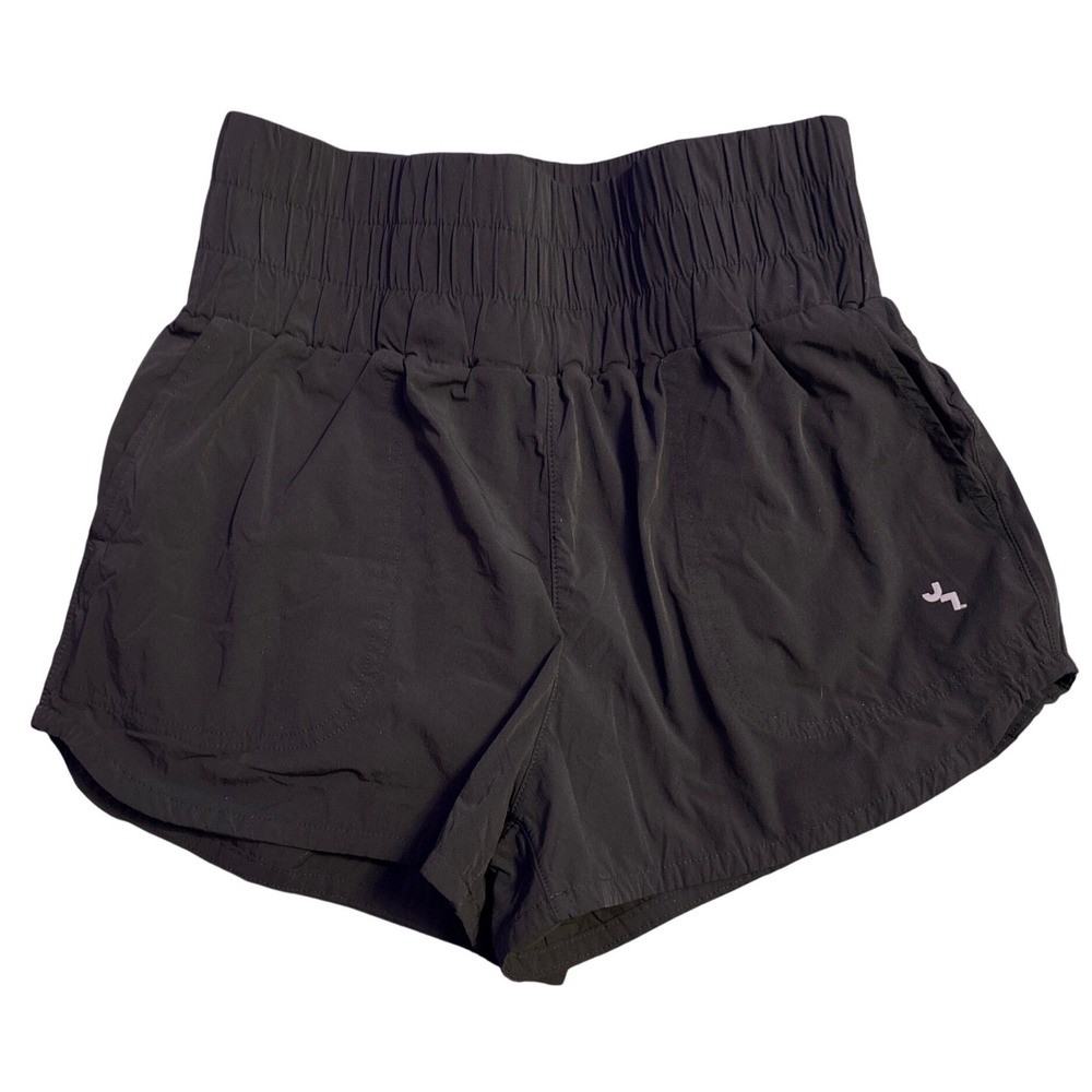 JoyLab Womens Black High Rise Lined Running Shorts, Size‎ Small